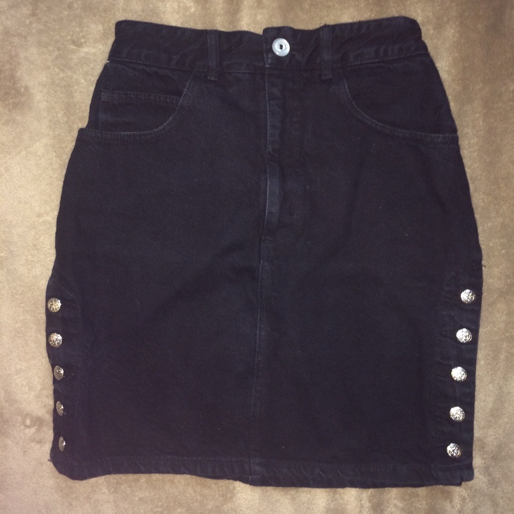 *SOLD* Vintage 90s BONGO high waisted jean skirt - Picture 7 of 7